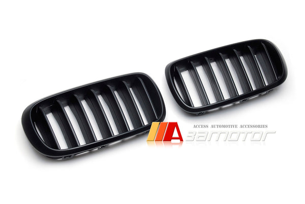 Matte Black Front Kidney Grilles Set fit for 2014-2019 BMW F15 X5 X5M / F16 X6 X6M