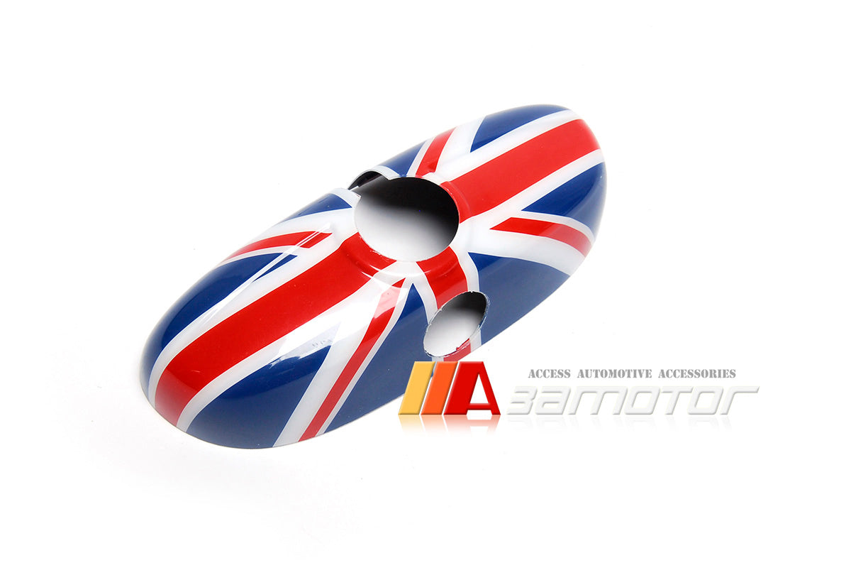 Red Union Jack Rear View Mirror Cover fit for MINI Cooper F55 / F56 / F54 / F57 with Manual Dim