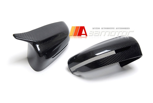 Replacement Carbon Fiber M Side Door Mirrors Set fit for 2017-2021 BMW G30 / G31 5-Series