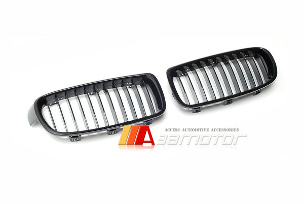 Gloss Black Front Kidney Grilles Set fit for 2012-2019 BMW F30 / F31 3-Series