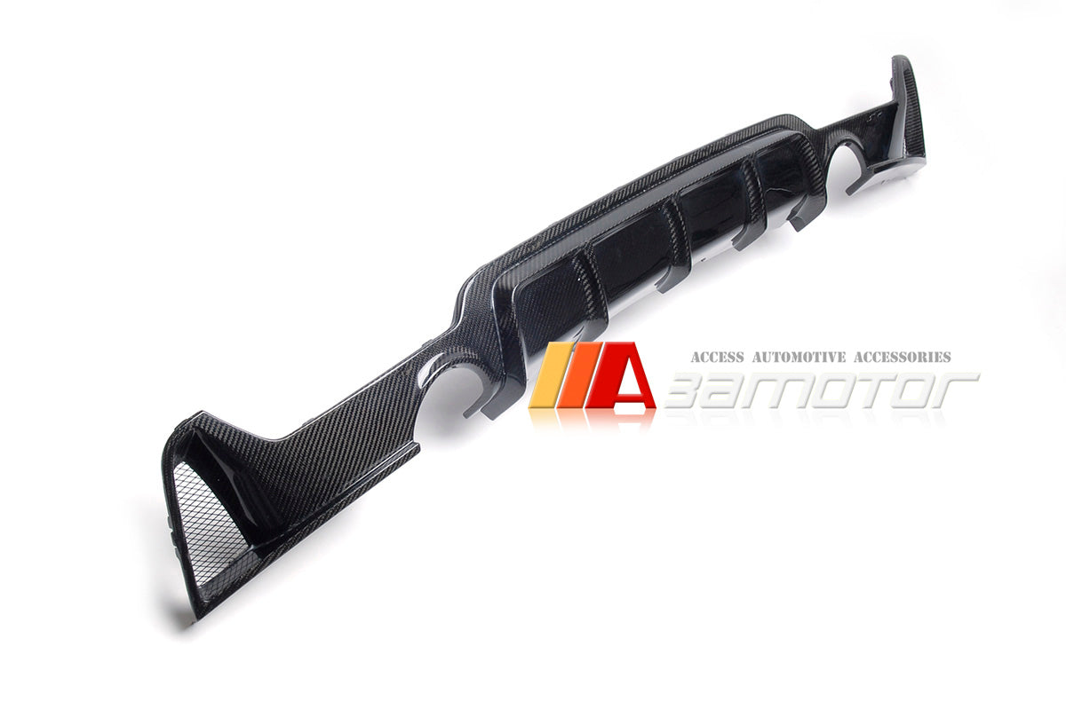Carbon Fiber MP Rear Bumper Diffuser Dual fit for 2014-2019 BMW F32 / F33 / F36 4-Series M Sport