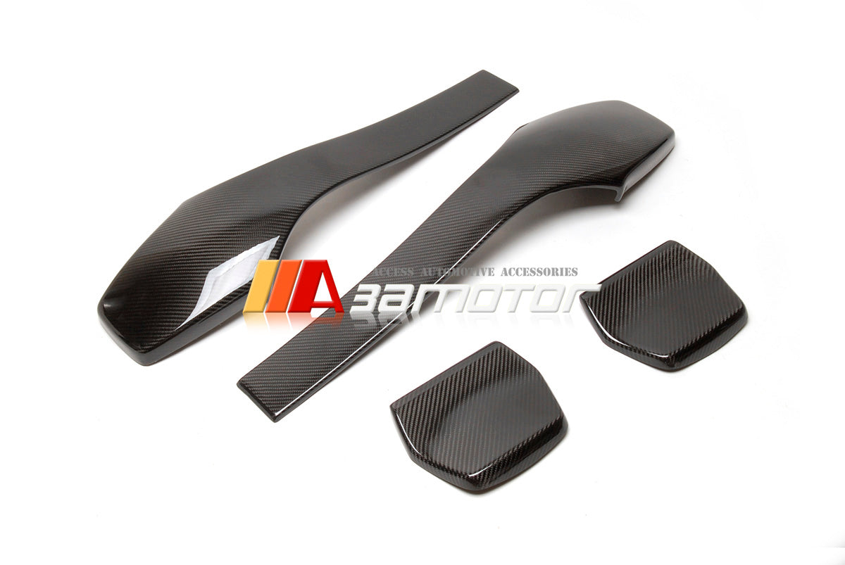 Carbon Fiber Front Seat Back Trim Covers 4 PCS Set fit for BMW F80 M3 / F82 F83 M4