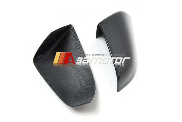 Dry Carbon Fiber Door Side Mirror Trim Covers Set fit for 2012-2021 Tesla Model S