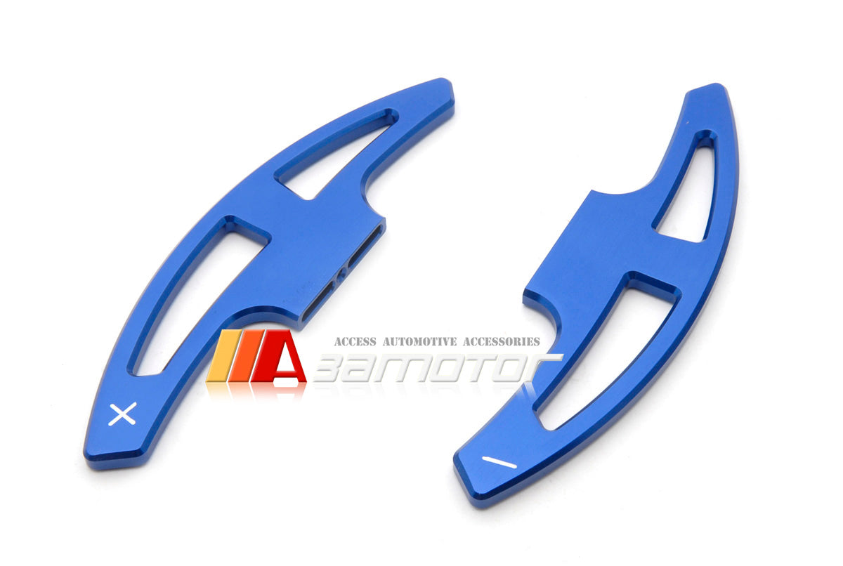 Steering Wheel Extend DCT Clutch Shifter Paddles Set Blue fit for E90 M3 / E92 M3 / E93 M3 / E70 X5M / E71 X6M