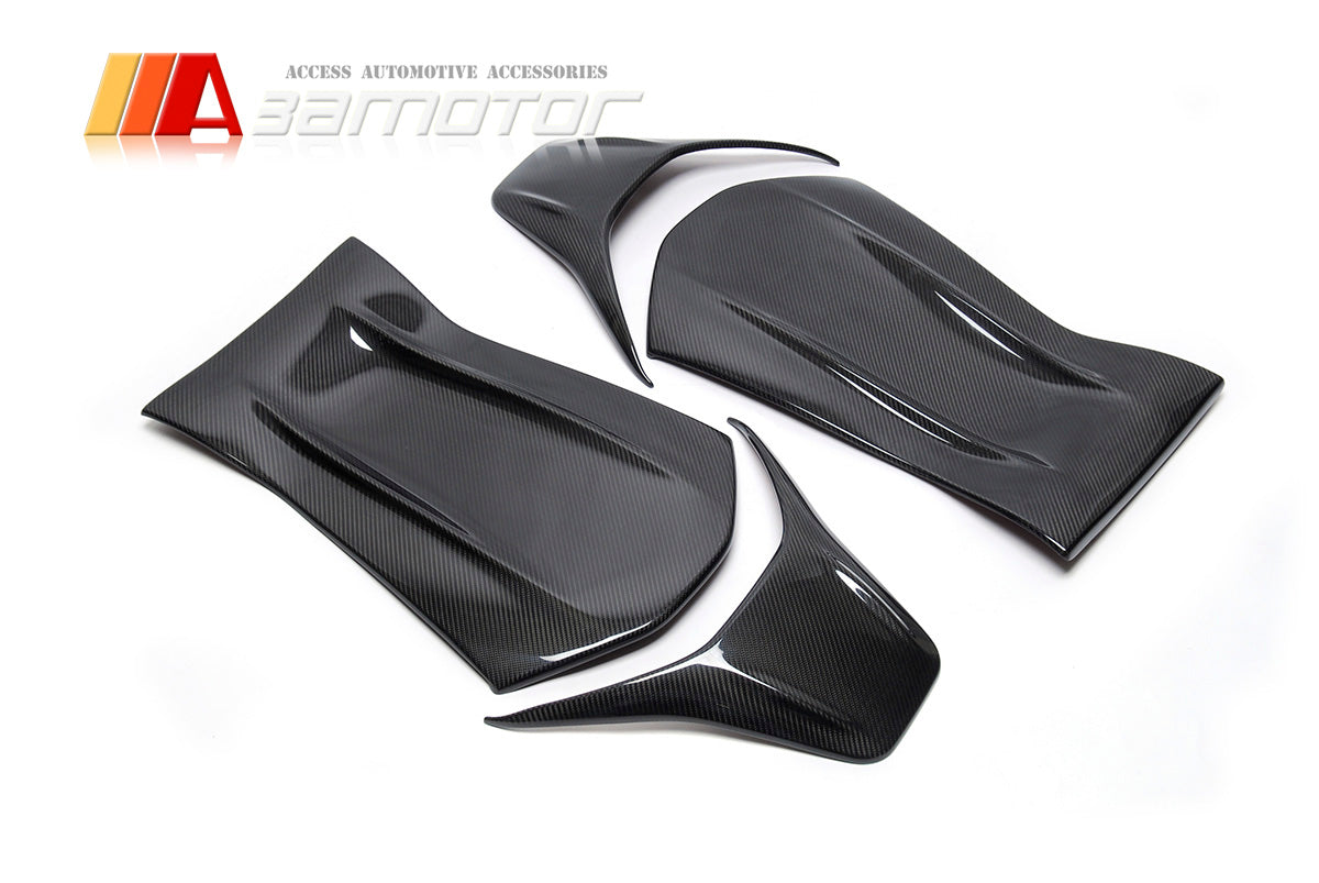 Carbon Fiber Front Seat Back Trim Covers 4 PCS Set fit for Mercedes C117 CLA45 W176 A45 X156 GLA45 W205 C63 C63s