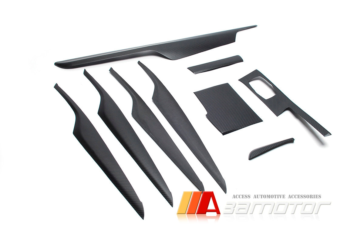 Matte Carbon Fiber Interior Trim Dashboard Panels fit for 2017-2021 BMW G30 / G31 5-Series LHD