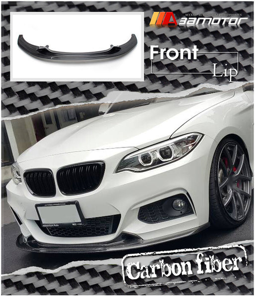 Carbon Fiber Front Bumper Lip Spoiler fit for 2014-2021 BMW F22 / F23 2-Series M Sport