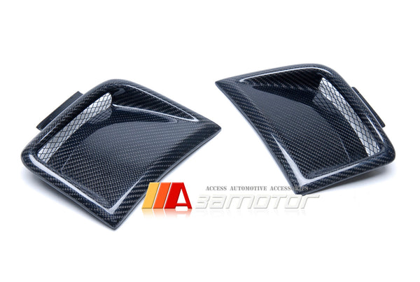Carbon Fiber Front Bumper Side Vents Set fit for 2008-2012 Subaru Impreza GRB Wagon WRX STI
