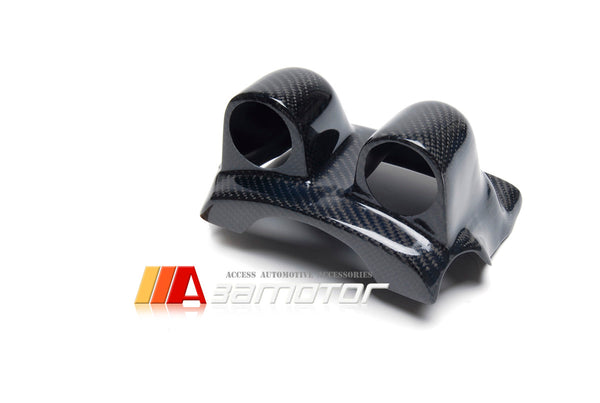 Steering Wheel Carbon Fiber Gauge Pod Dual Cover fit for Mitsubishi Lancer Evolution X EVO 10