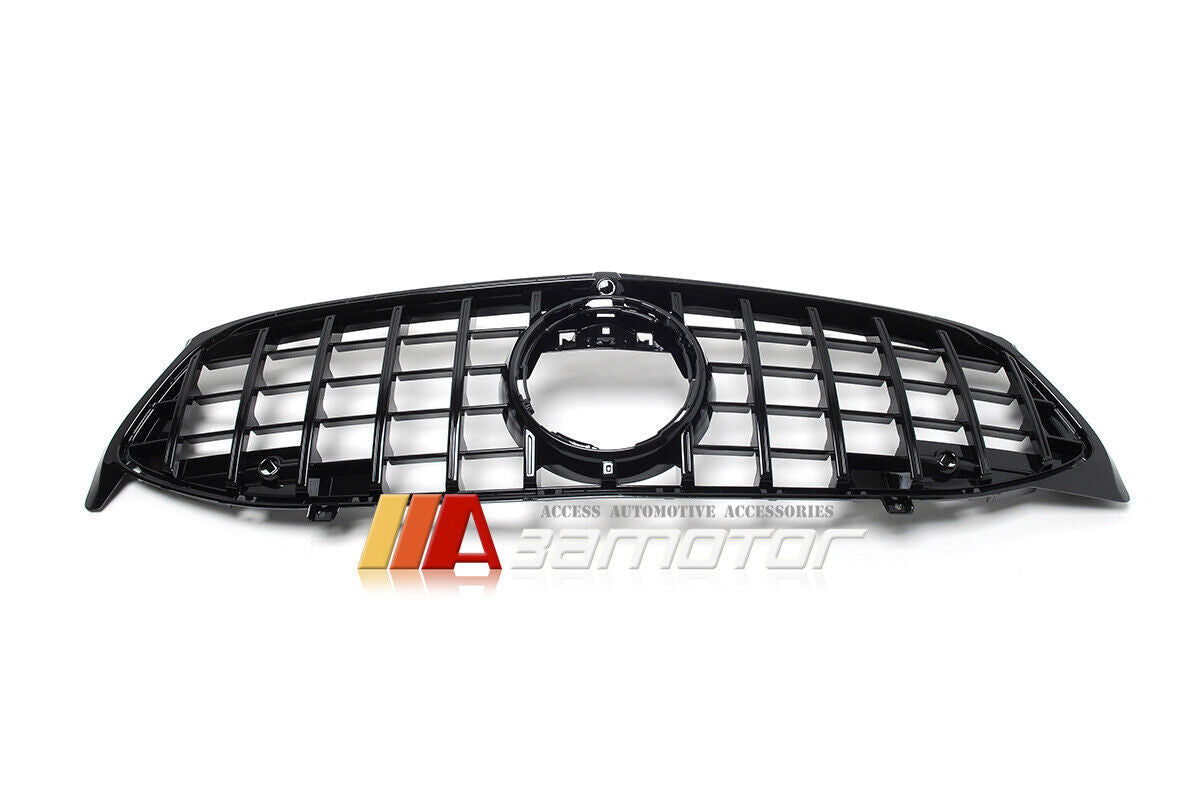 All Black GT Style Front Bumper Grille fit for 2015-2018 Mercedes W218 CLS-Class