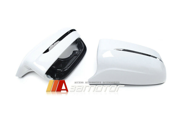 Replacement White Side Mirror Covers Set fit for BMW G30 / G31 / G11 / G12 / G14 / G15