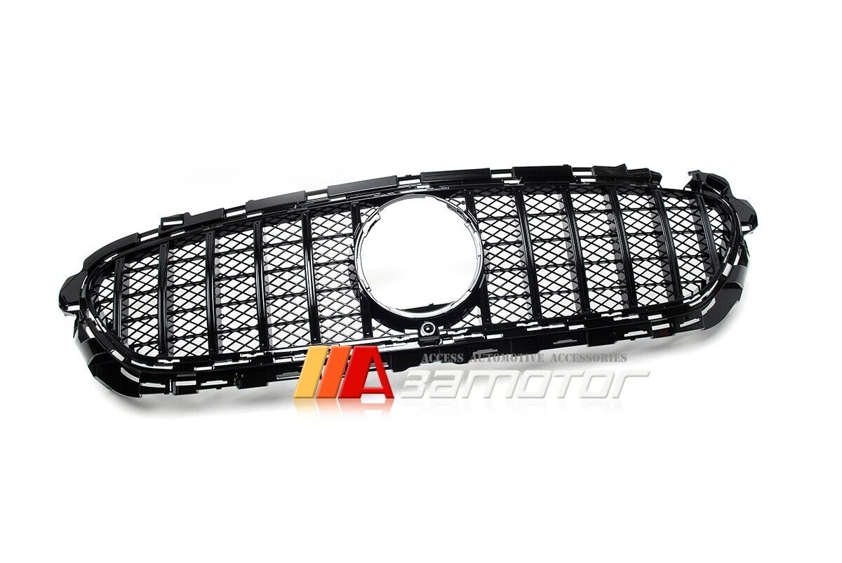 All Black GT Style Front Grille fit for 2021-2023 Mercedes W213 / S213 / C238 / A238 Facelift E-Class