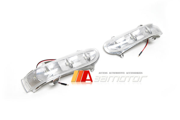 Door Mirror White LED Side Signal Lights Lamp fit for 1998-2002 Mercedes W220 S-Class