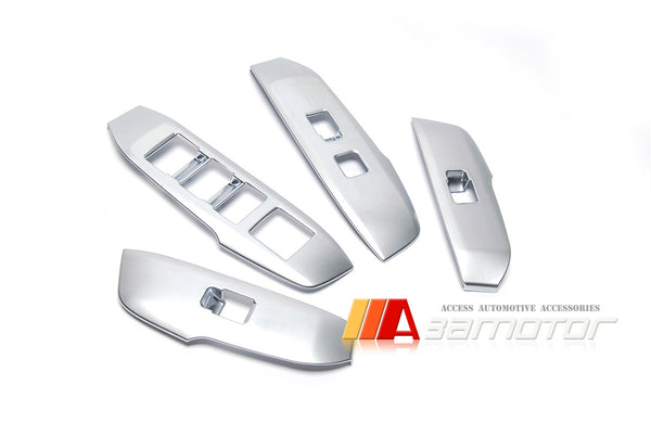 Chrome Window Power Switch Frame Cover Trims Set fit for 2015-2017 LEXUS NX 200T 300H