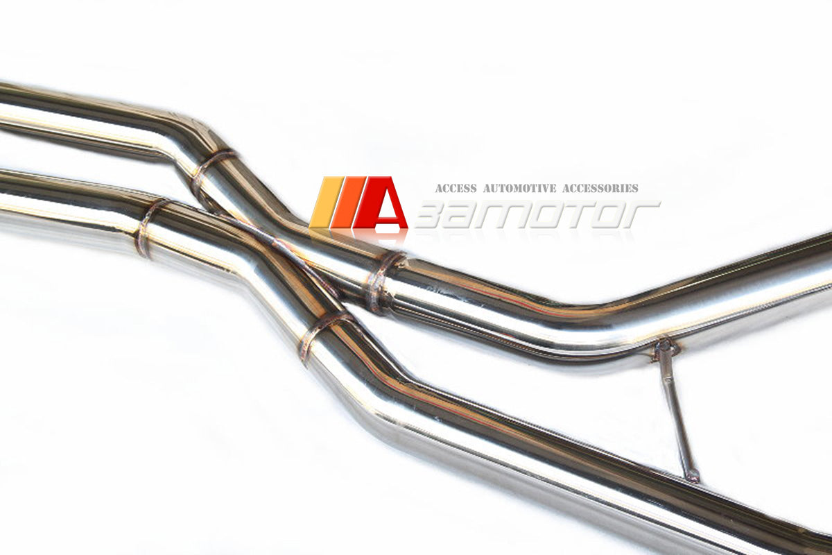 Titanium Tips Stainless Cat Back Dual Exhaust System fit for 2007-2010 BMW E92 / E93 3-Series 335i