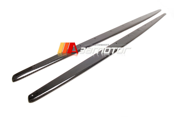 Carbon Fiber P Side Skirt Extensions 2 PCS Set fit for 2014-2021 BMW F22 / F23 2-Series M Sport