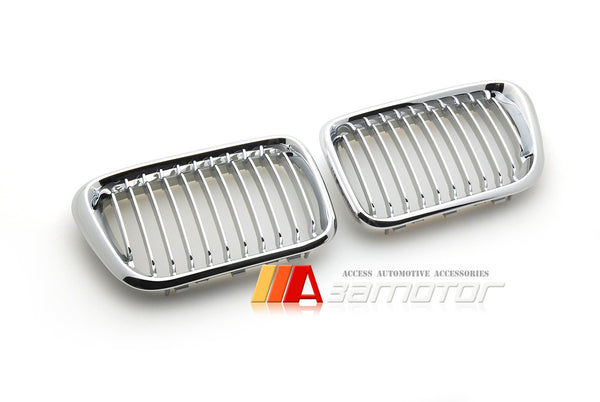 Chrome Front Kidney Grilles Backing Silver fit for 1997-1999 BMW E36 LCI 3-Series