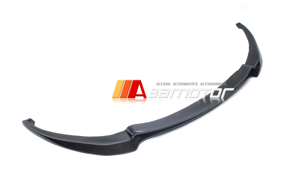 Carbon Fiber V Front Bumper Lip Spoiler fit for 2012-2017 BMW F12 M6 / F13 M6 / F06 M6 Grand Coupe