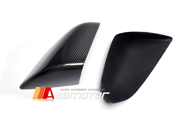 Carbon Fiber Side Mirror Cap Covers Set fit for 2012-2020 Tesla Model S