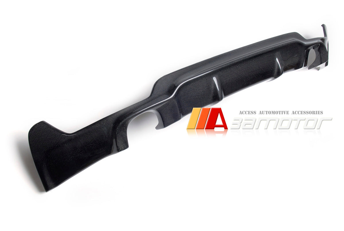 Carbon Fiber Rear Bumper Diffuser Dual fit for 2014-2019 BMW F32 / F33 4-Series M Sport