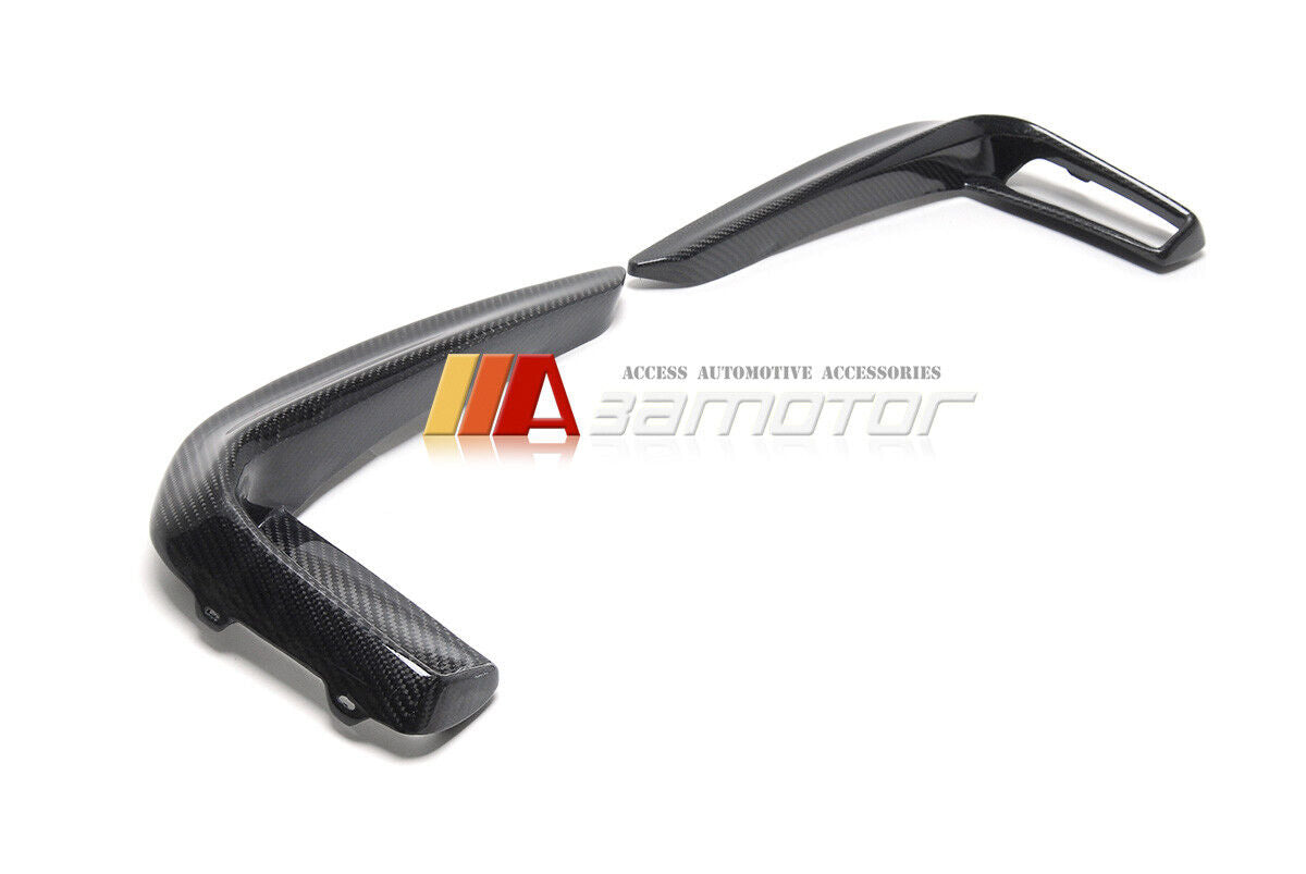 Replacement Carbon Fiber Front Bumper Splitters Set fit for 2018-2020 BMW G30 Pre-LCI M Sport