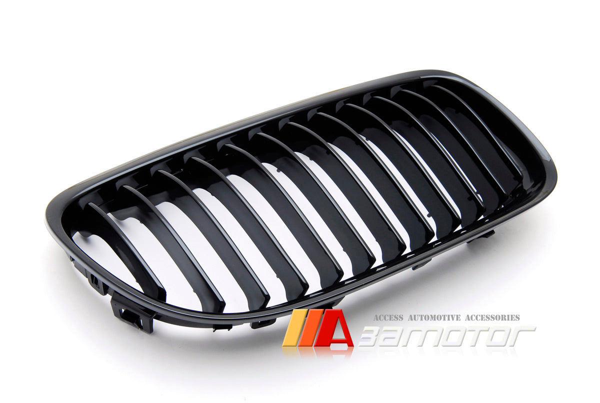 Gloss Black Front Kidney Grilles Set fit for 2009-2011 BMW E90 / E91 LCI 3-Series