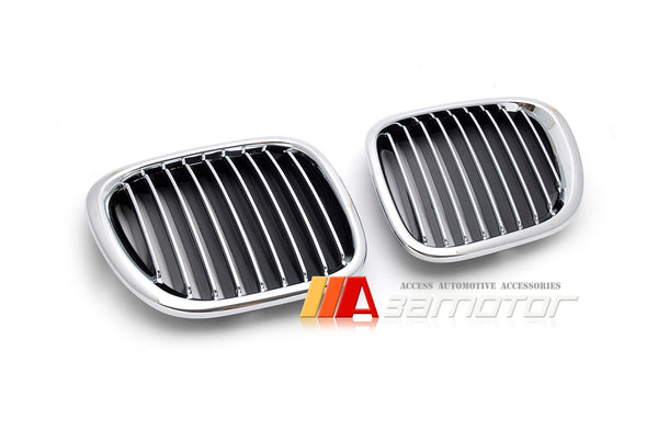 Front Chrome Kidney Grilles Backing Black fit for 1996-2002 BMW Z3 Coupe Roadster