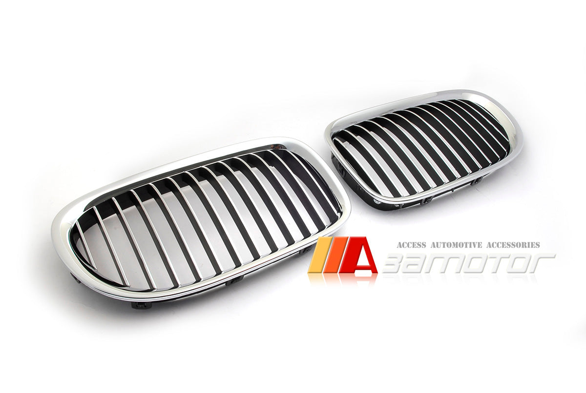 Chrome Front Kidney Grilles Set fit for 2008-2015 BMW F01 / F02 7-Series