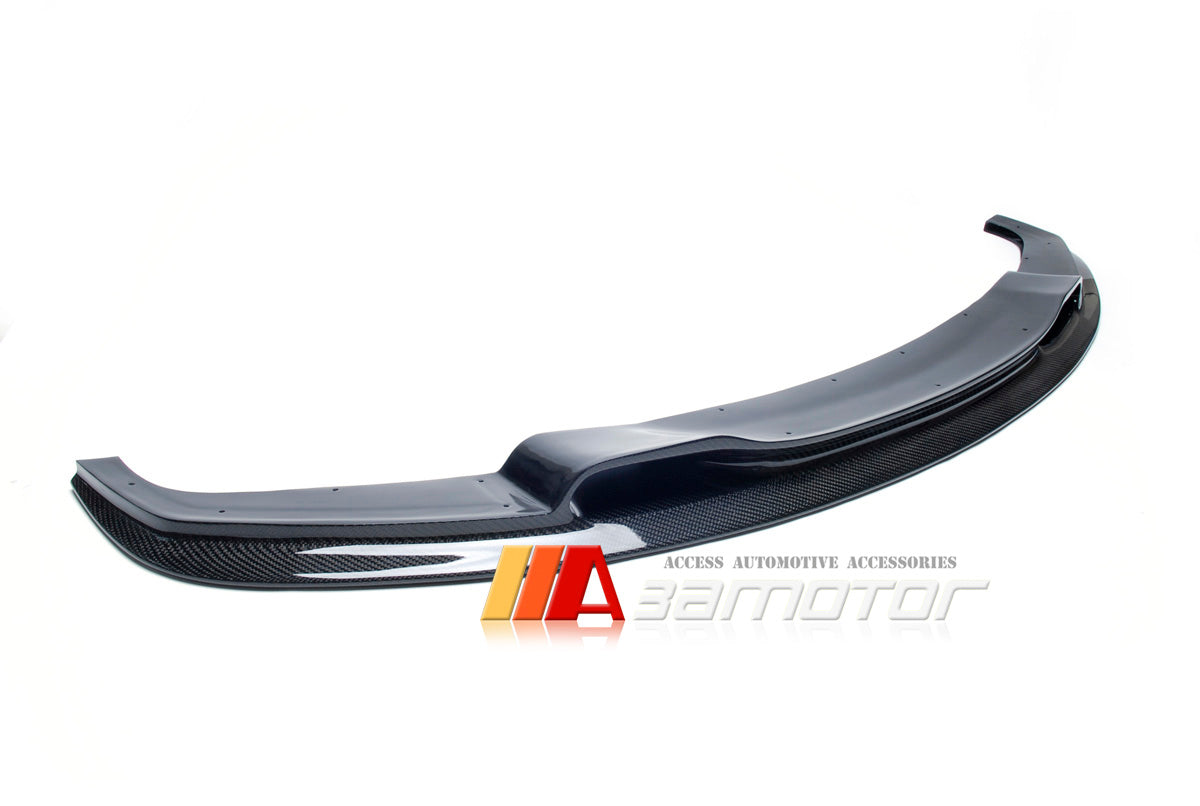 Carbon Fiber V Front Bumper Lip Spoiler fit for 2012-2019 BMW F30 / F31 3-Series M Sport Package