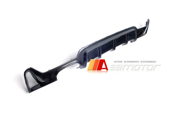 Carbon Fiber MP Rear Bumper Diffuser Single Dual Exhaust fit for 2014-2019 BMW F32 / F33 / F36 4-Series M Sport