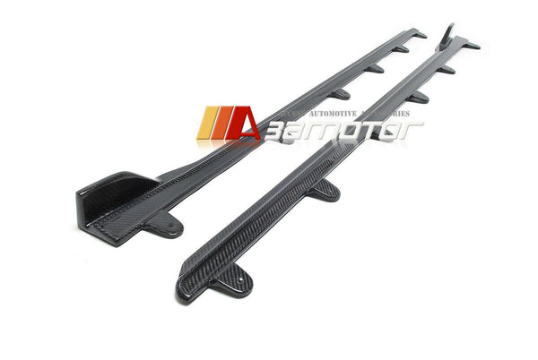 Carbon Fiber MP Side Skirt Extensions Set fit for 2021-2022 BMW G22 / G23 4-Series M Sport