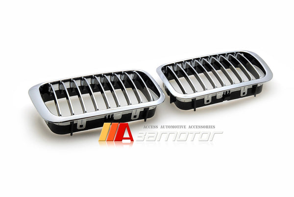 Front Chrome Kidney Grilles Backing Black fit for 1992-1996 BMW E36 3-Series Pre-LCI & E36 M3