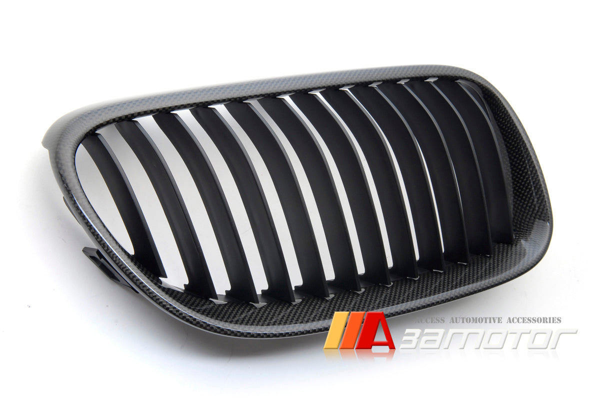 Carbon Fiber Front Kidney Grilles Set fit for 2011-2013 BMW E92 / E93 LCI 3-Series