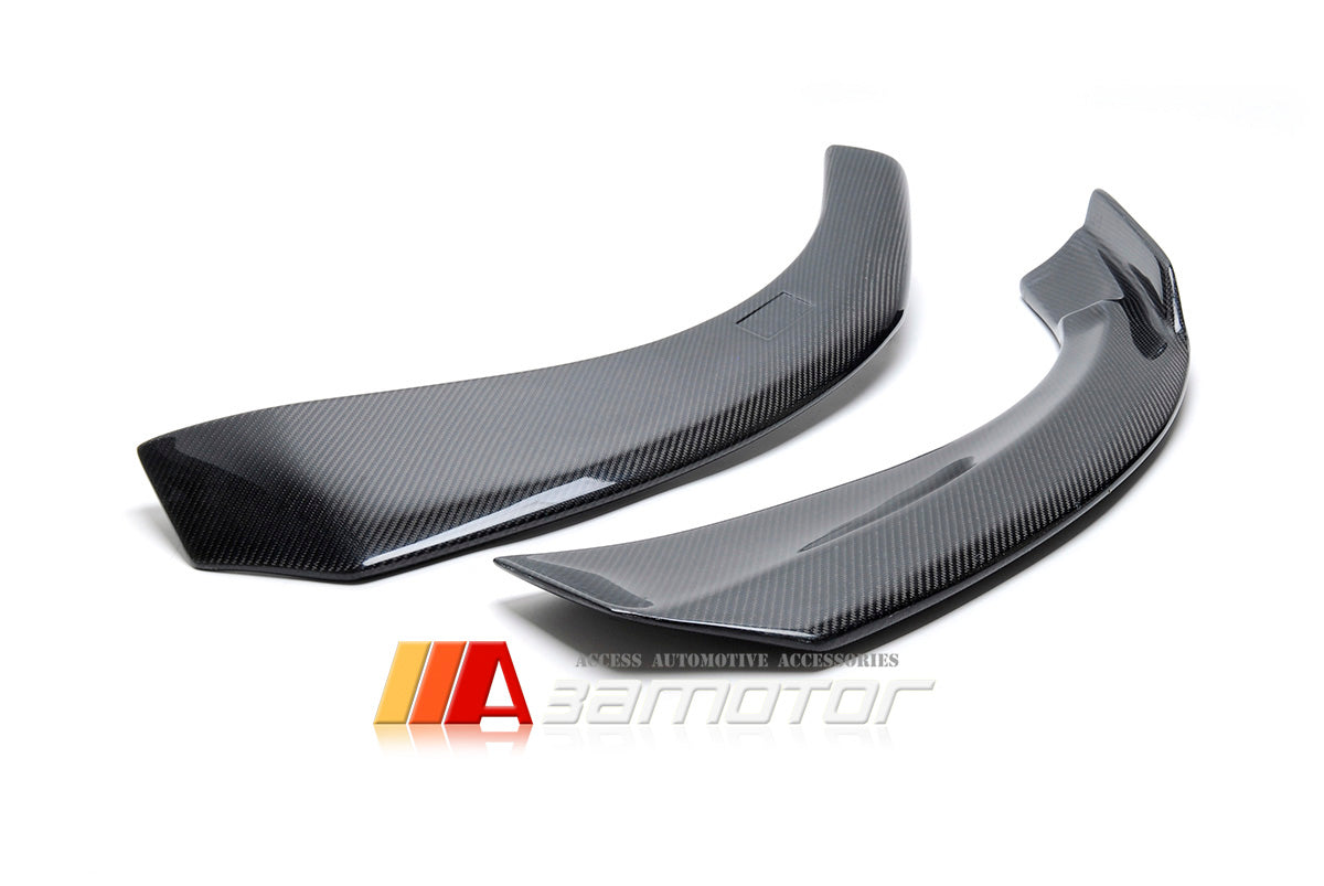 Carbon Fiber P Front Bumper Splitters fit for 2014-2018 Mercedes W117 / C117 CLA Class AMG & CLA45