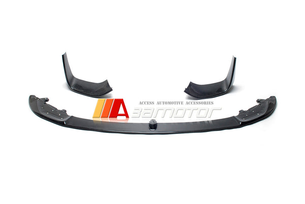 Carbon Fiber P Front Bumper Lip Spoiler 3PCS Set fit for BMW F80 M3 / F82 F83 M4