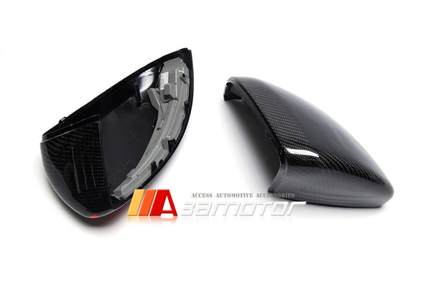 Replacement Carbon Fiber Door LED Side Mirror Covers with Red Stripe fit for Mercedes W205 C-Class/ W213 E-Class/ W222 S-Class