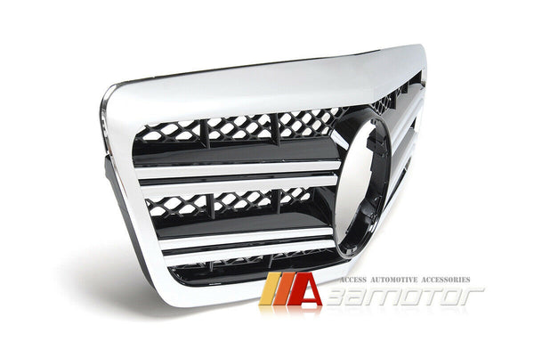 Front Hood Chrome Grille Black #040 fit for 2010-2013 Mercedes W221 Facelift S-Class