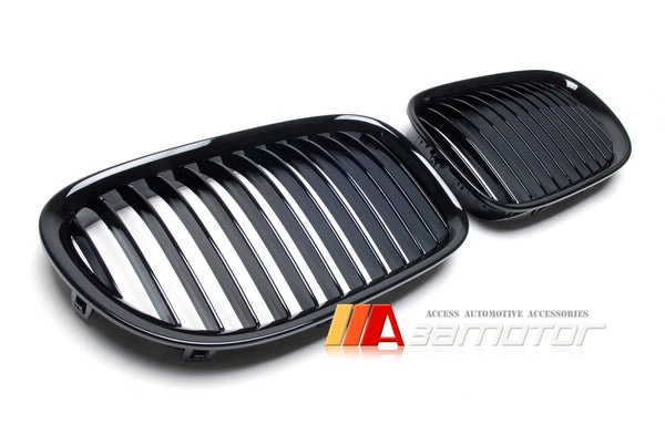 Gloss Black Front Kidney Grilles Set fit for 2009-2015 BMW F01 / F02 7-Series