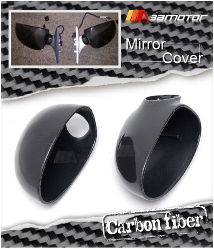 Replacement Carbon Fiber Door Side Mirror Covers Set fit for 2001-2006 BMW 46 M3