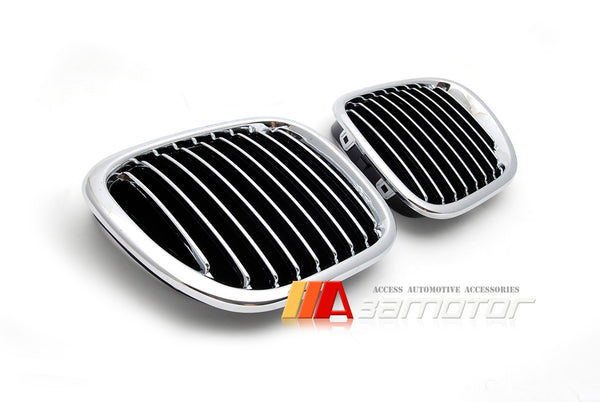 Front Chrome Kidney Grilles Backing Black fit for 1996-2002 BMW Z3 Coupe Roadster