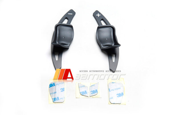 Aluminum DSG Shifters Steering Wheel Paddle Extension Set BLACK fit for VW Golf MK5 / MK6