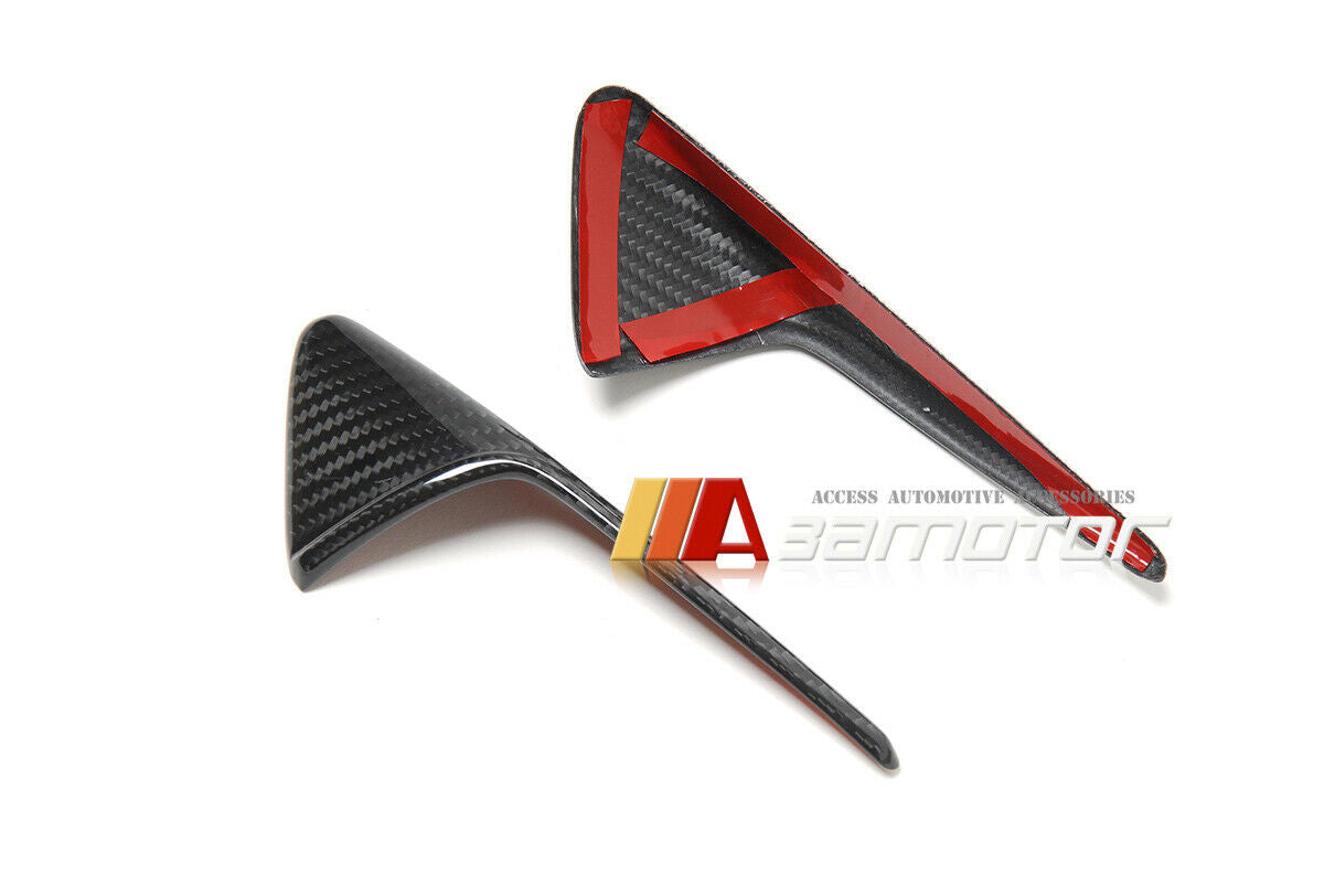 Dry Carbon Fender Side Camera Vent Marker Trim Covers Set fit for Tesla Model 3 / S / X