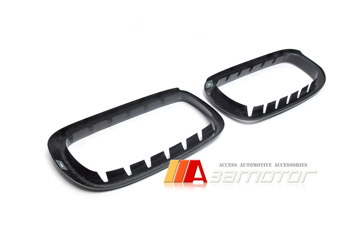 Dry Carbon Fiber Front Kidney Grille Covers fit for 2014-2018 BMW F15 X5 X5M / F16 X6 X6M