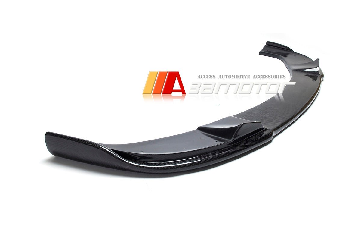 Carbon Fiber Front Bumper Lip Spoiler fit for 2004-2010 BMW E60 / E61 5-Series M Sport Package