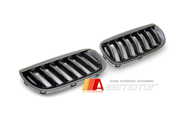 Gloss Black Front  Kidney Grilles Set fit for 2004-2006 BMW E83 Pre-LCI X3 SUV