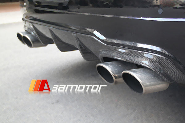 Carbon Fiber Rear Bumper Diffuser Quad fit for 2012-2015 Mercedes W204 Facelift / C204 C63 AMG