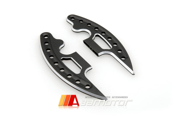 Extended DCT Black Shifter Paddles Set w/ Machined Hole fit for BMW E90 M3 / E92 M3 / E93 M3 / E70 X5M / E71 X6M