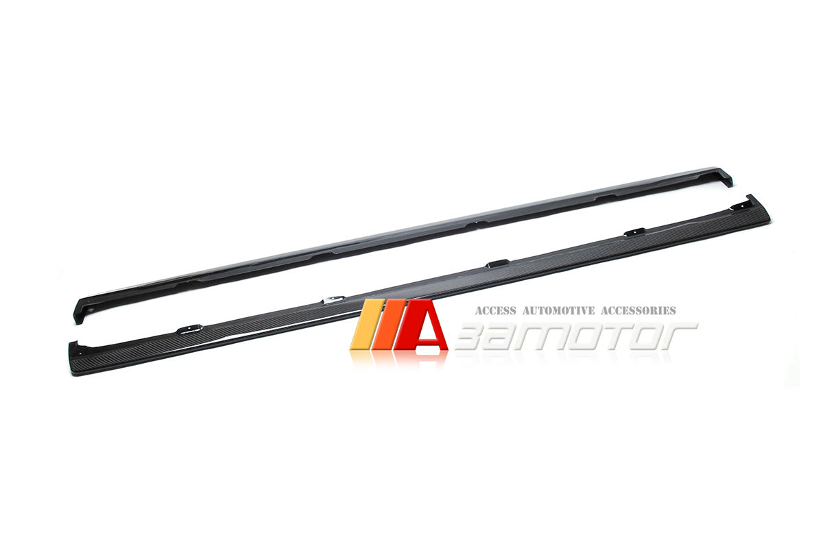 Carbon Fiber Side Skirt Extensions Set fit for Mitsubishi Lancer Evolution EVO 4 / 5 / 6