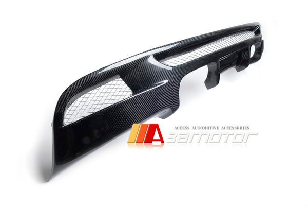 1M-Look Carbon Fiber Rear Diffuser Quad fit for BMW 1-Series E82 / E88 M Sport Bumper