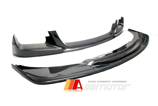 Carbon Fiber 3D Front Bumper Lip Spoiler 2PCS Set fit for 2012-2017 BMW F06 / F12 / F13 6-Series M Sport Package
